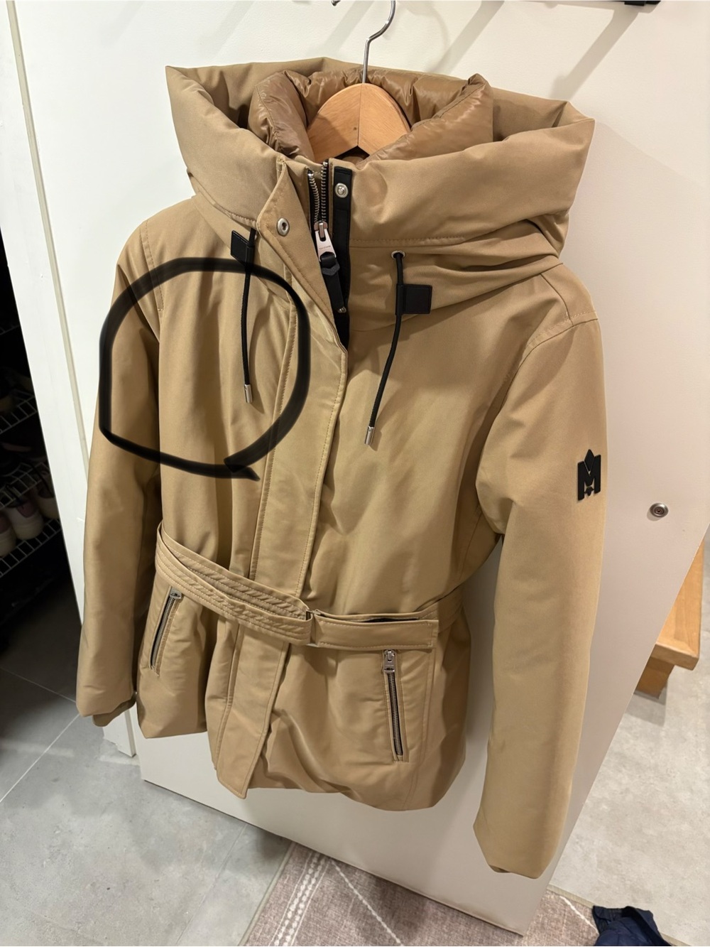 Mackage Jeni 2-in-1 Beige Women’s Ski & Snow Jacket